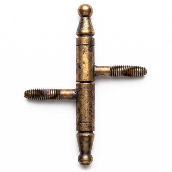 Metal Style Cerniere Anuba in Ferro Ottonato Anticato MM 9X80 CONF.PZ2* - METAL STYLE - Immagine 2